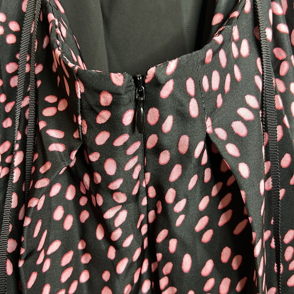 NWT Rebecca Vallance Womens Cha Cha Silk Cut Out Spotted Midi Dress SIZE 4 - Picture 10 of 15